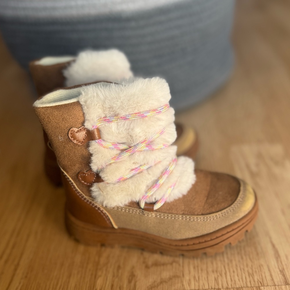 Carter's Brown and Cream Kids Boots